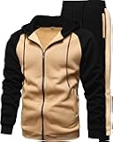 GXAMOY Men's 2 Pieces Tracksuits Running Sports Suits Drawstring Waistband Sweatsuit