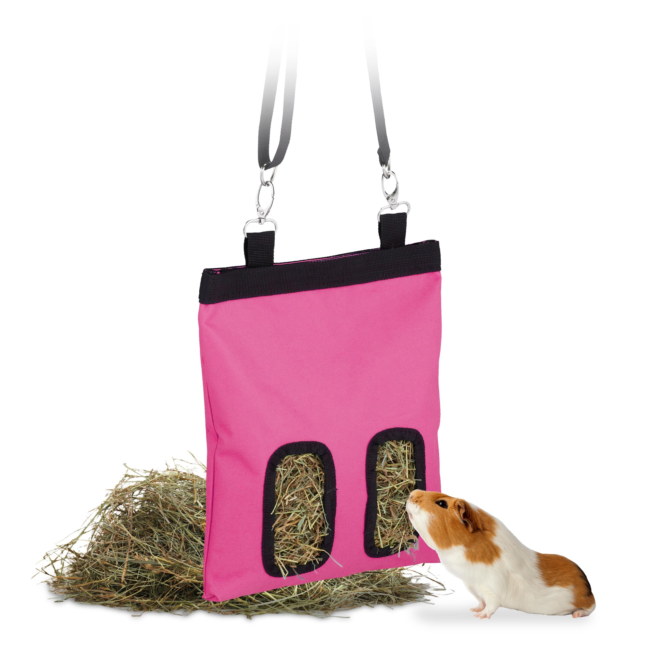 Relaxdays Heutasche Für Kleintiere - Heusack 30x30 Cm Für Kaninchen & Meerschweinchen