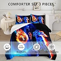 Vista 233 de Axolotl Kid Comforter Set Twin Size,Racing Car Bedding Set for Boys Girls Teen Kids Children Racing Gifts,Race Cars Quilt Bed Set with 1 Comforter 2