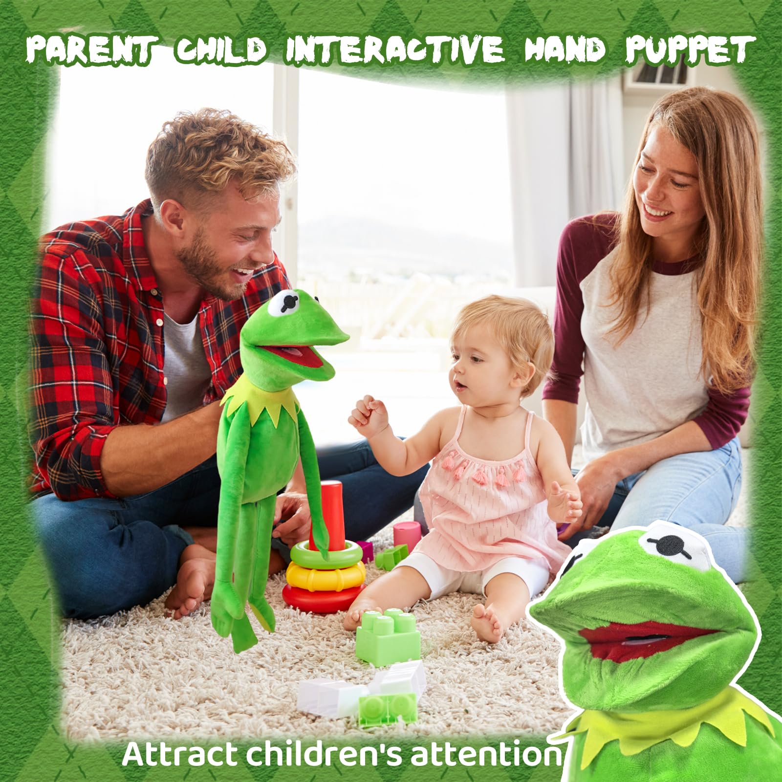 ACTOYS Marioneta Animales, Marioneta Peluche Mano, Marionetas de Mano para Niños Cuentos, Títeres de Mano, Finger Puppets, Contar Cuentos, Enseñar, Regalos de Cumpleaños, Pascua,Navidad — view 4