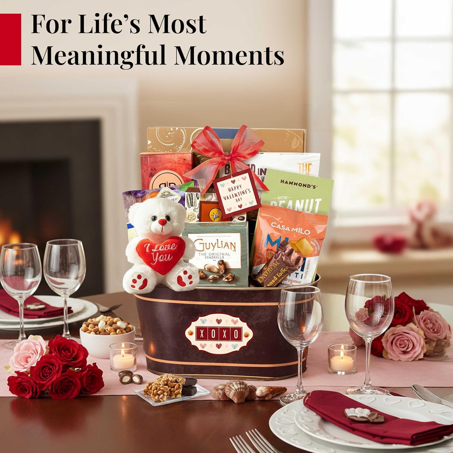 Be Mine Valentines Delights Gift Basket by Broadway Basketeers