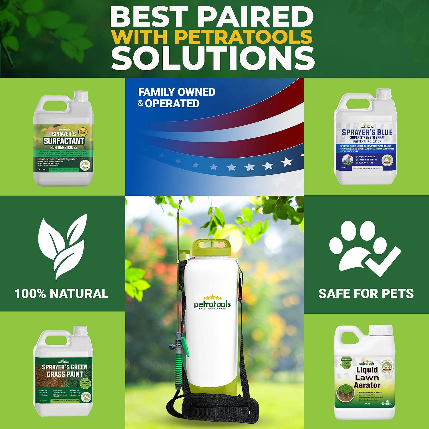 PetraTools 2.5 Gallon Battery Sprayer - Ultra Convenient Battery Powered Sprayer, Garden Sprayer & Weed Sprayer with Easy-to-Carry Strap, Electric Sprayer & Yard Sprayer With Long-Lasting Battery Life