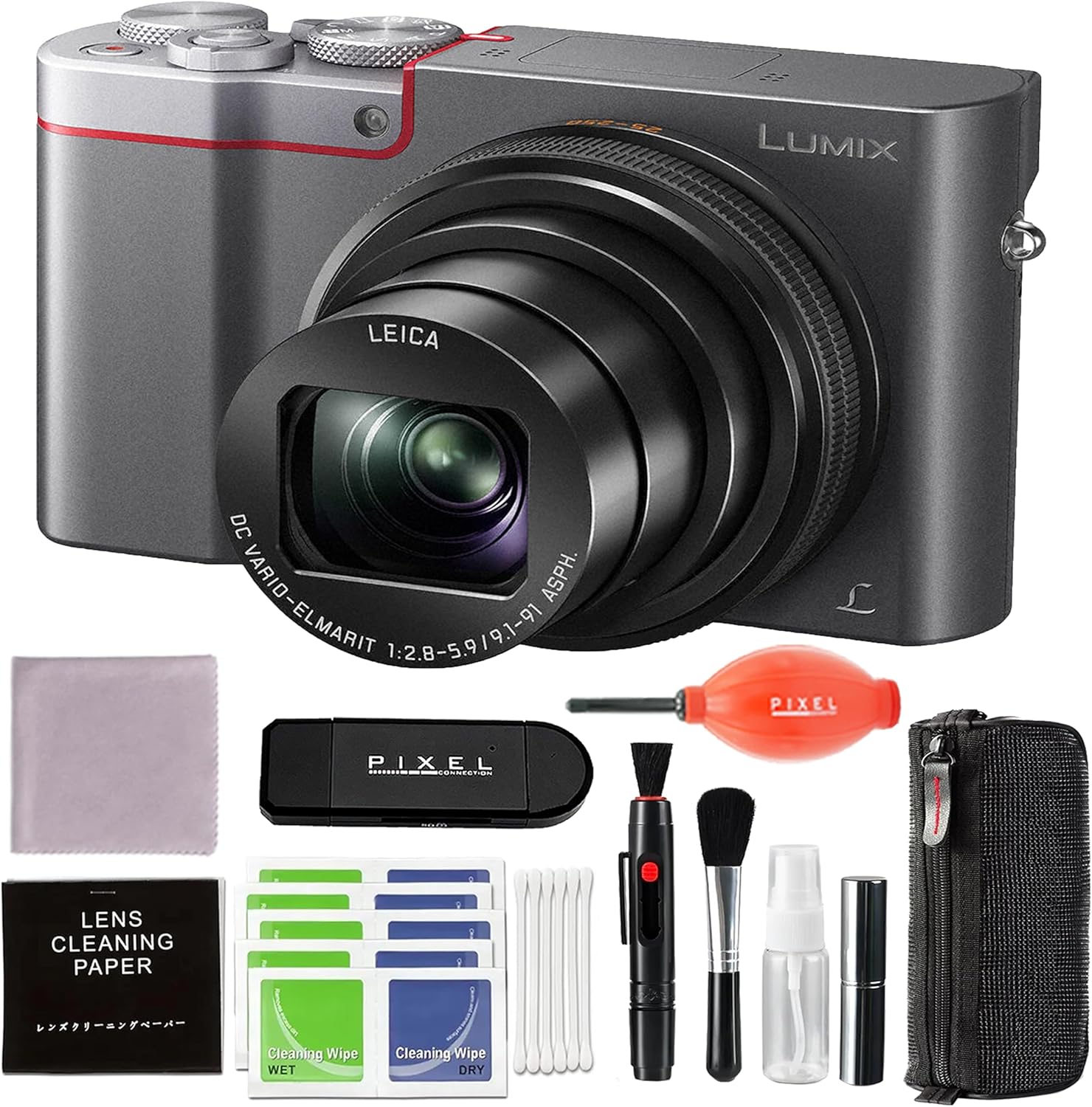 Panasonic Lumix DMCZS100 Digital Camera (Silver) with