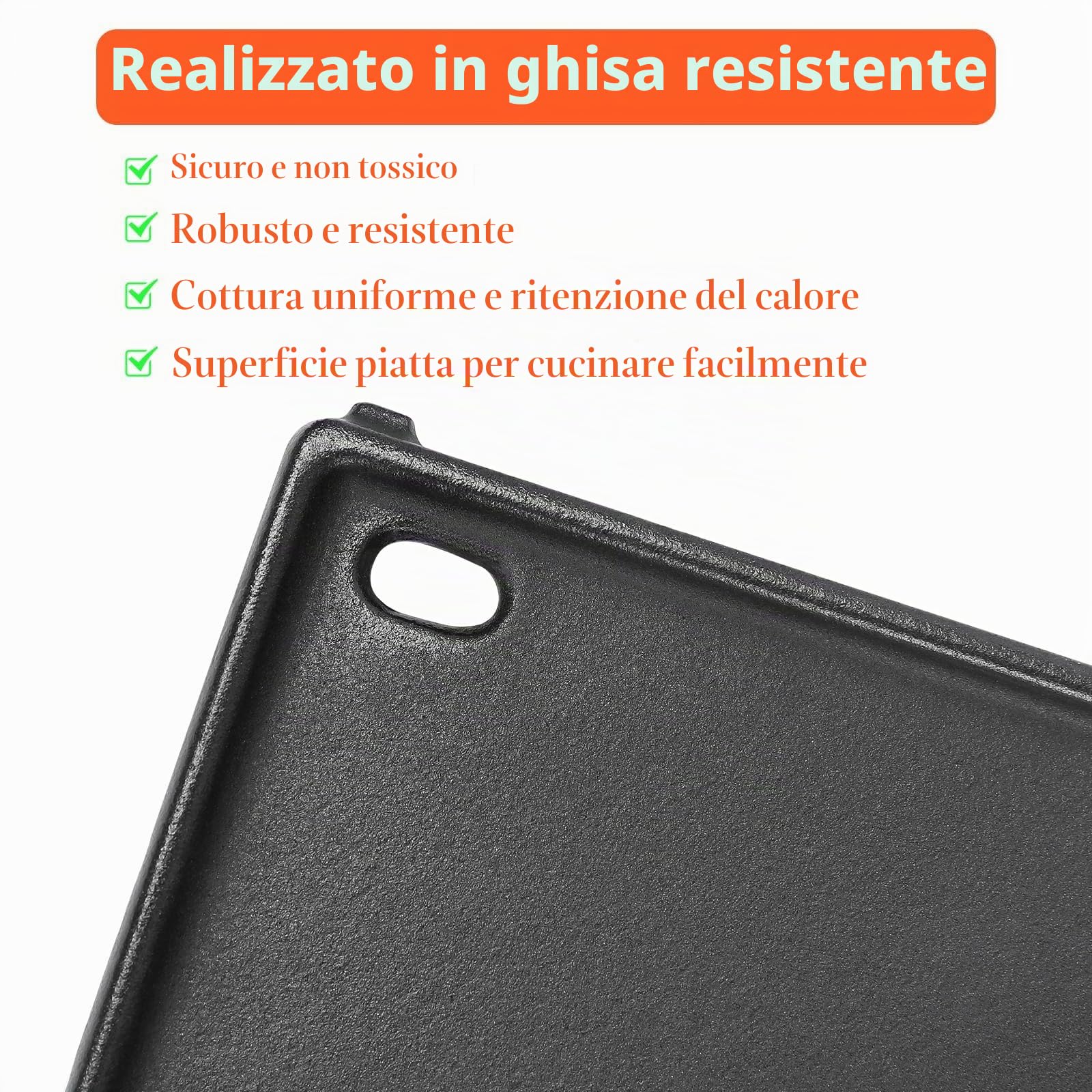 Denmay 28,5 x 21 cm, piastra in ghisa per barbecue Weber Lumin Compact, padella di ricambio per barbecue Weber Lumin Compact, 1 confezione