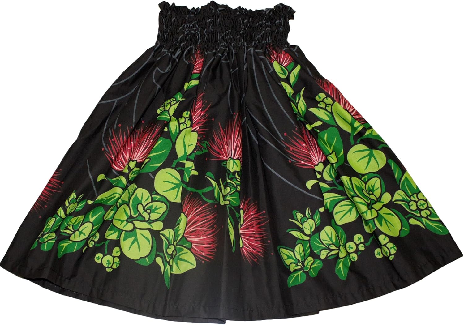 Rainview Creations Hawaiian Youth Girls Hula Pa'u Skirt, Hawaii Tropical Flower Hula Dancer Skirts for 8 to 12 Years Old Girl