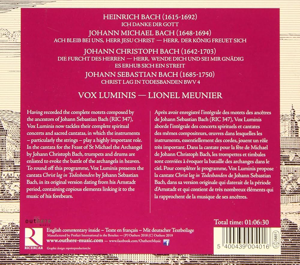 バッハ一族の教会カンタータ - Cantata de la iglesia de Bach