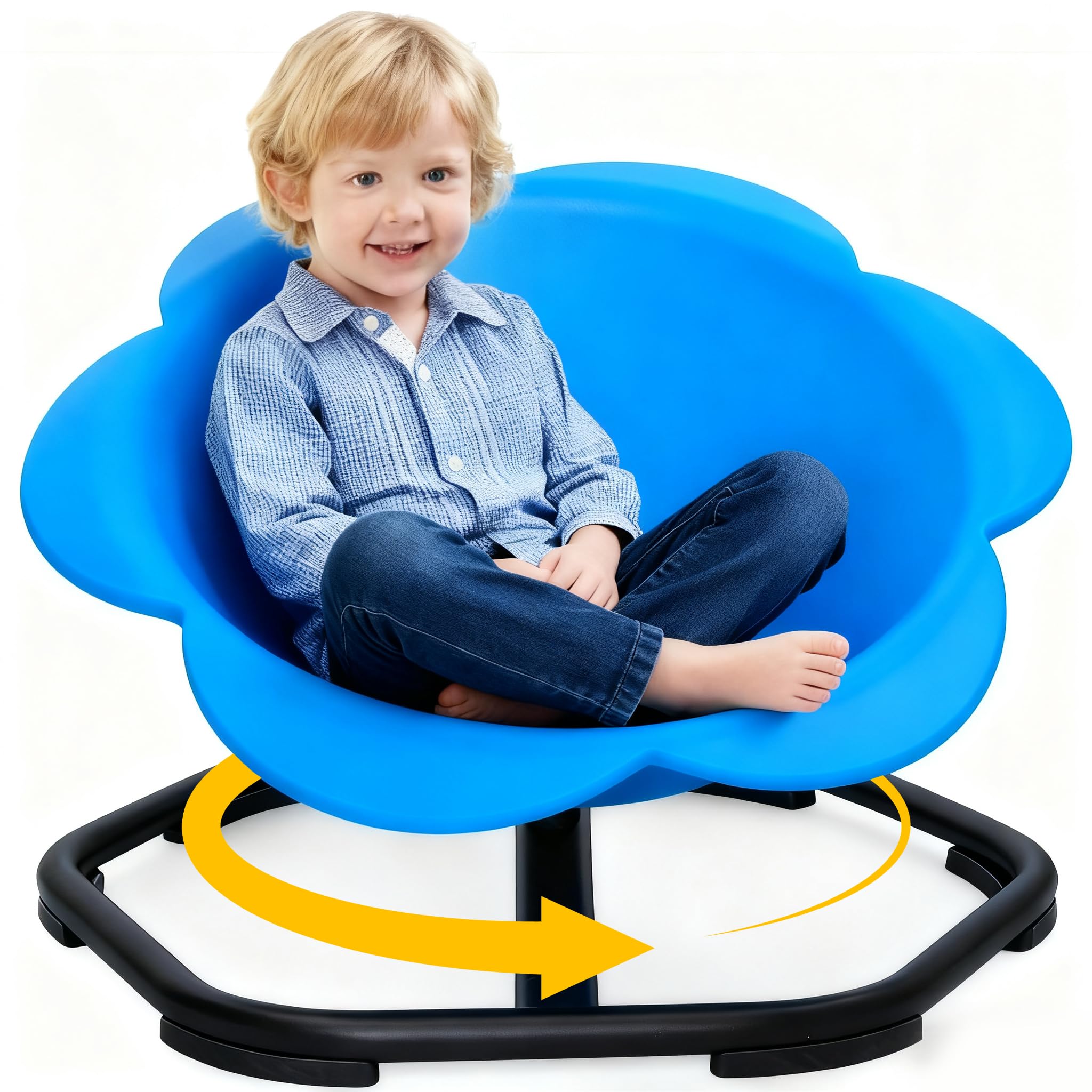 Sensory Spinning Chair for Autism,360ยฐ Swivel Chair for Toddler, Non-Slip Metal Base, Educational Special Needs Resource Improving Physical Coordination,Sensory Toys for Autism