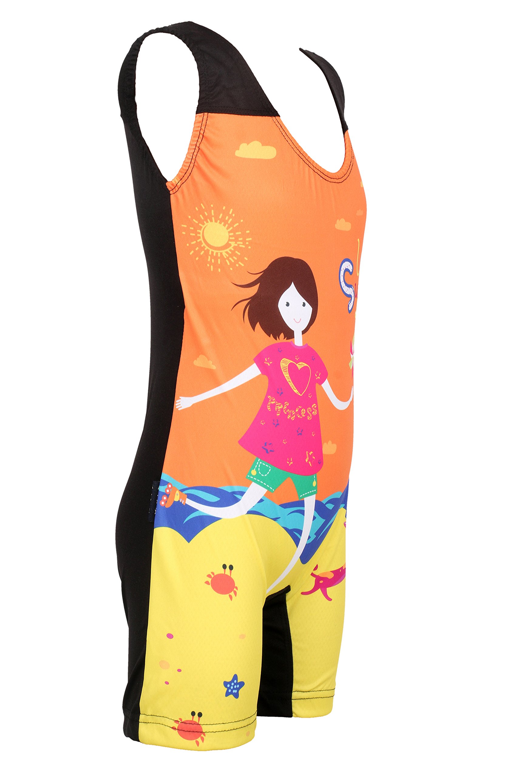 ZIUM Girls 2 Way Stretchable Poly-Jersey Digital Printed Swimsuit for Girls Long 1