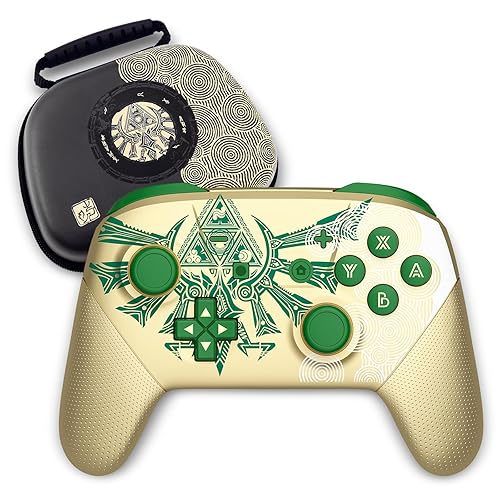 Switch Pro Controller, Wireless Switch Controllers with Carrying Storage Case, Upgraded Gamepad Switch Remote Replacement for Switch Controller