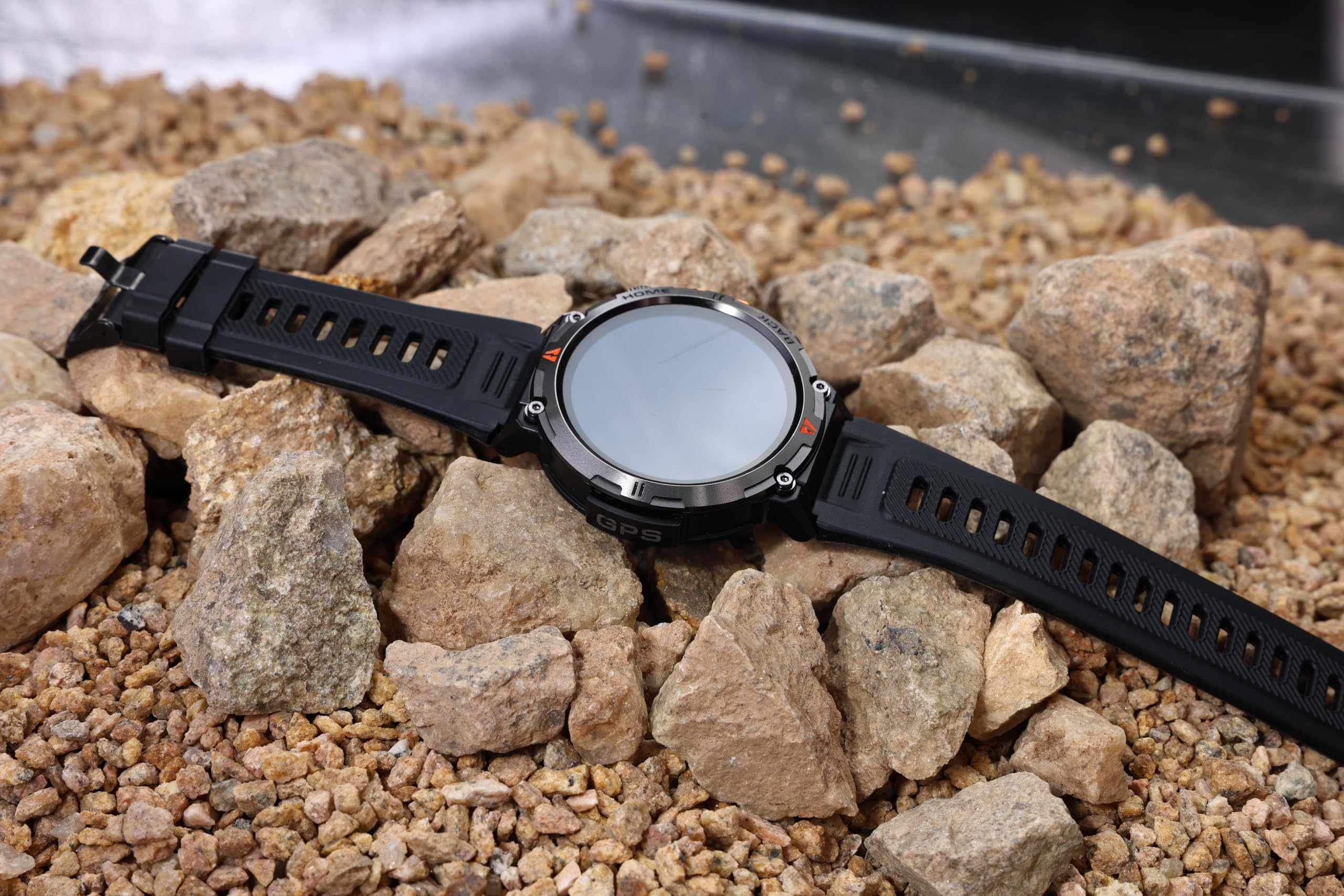 GPS Smartwatch Militare Uomo Impermeabile 3ATM con Torcia LED Bussola, 1,45" HD Rugged Smartwatch Orologio con Chiamate Bluetooth, Fitness Watch con Cardiaca SpO2 Notifiche WhatsApp per Android iOS
