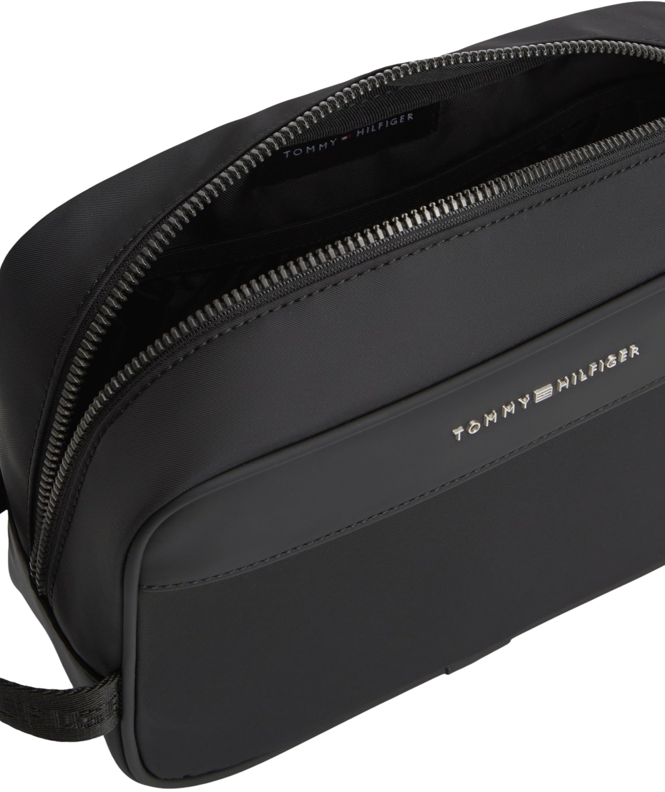 Tommy Hilfiger TH Repreve Washbag Am0am14153, Borsa da Bagno Uomo, Black (Black), One Size