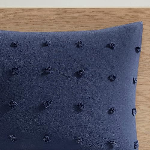 Miniatura 15 de Urban Habitat - Juego de edredón 100% algodón Jacquard, cobertura de edredón para todas las estaciones chic que proporciona un acento desgastado de