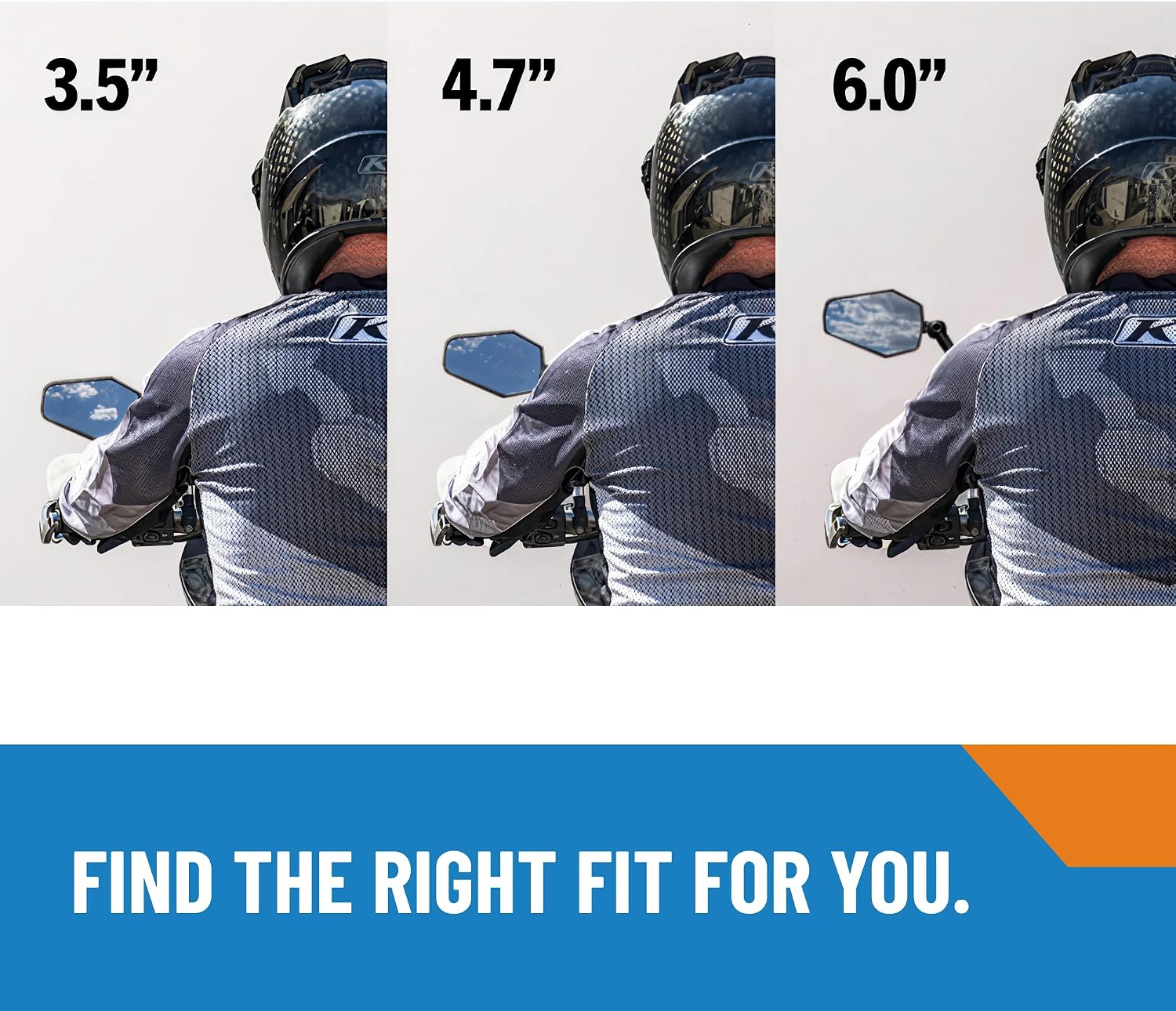 Doubletake Adventure 6" Mirror Kit 2.0, Universal Fit Folding Motorcycle Mirrors, Guaranteed for Life. image 5