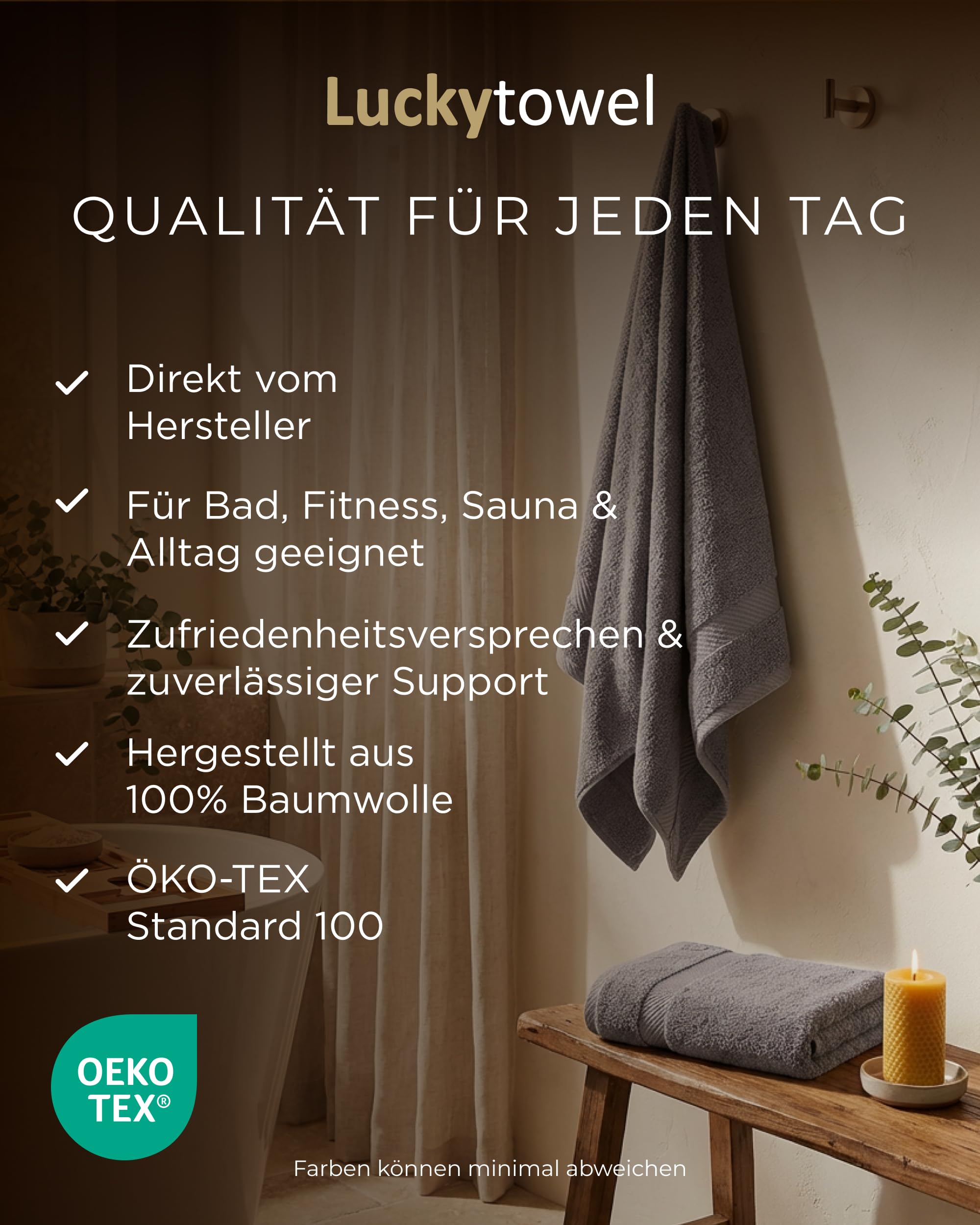 Seiftücher Set 30x30cm – Oeko-TEX kleine Waschlappen Set aus 100% Baumwolle mit 600 g/m² – mit Aufhängeschlaufe – flauschig & saugstark – Gästehandtücher 30x30 – 50er Pack Anthrazit