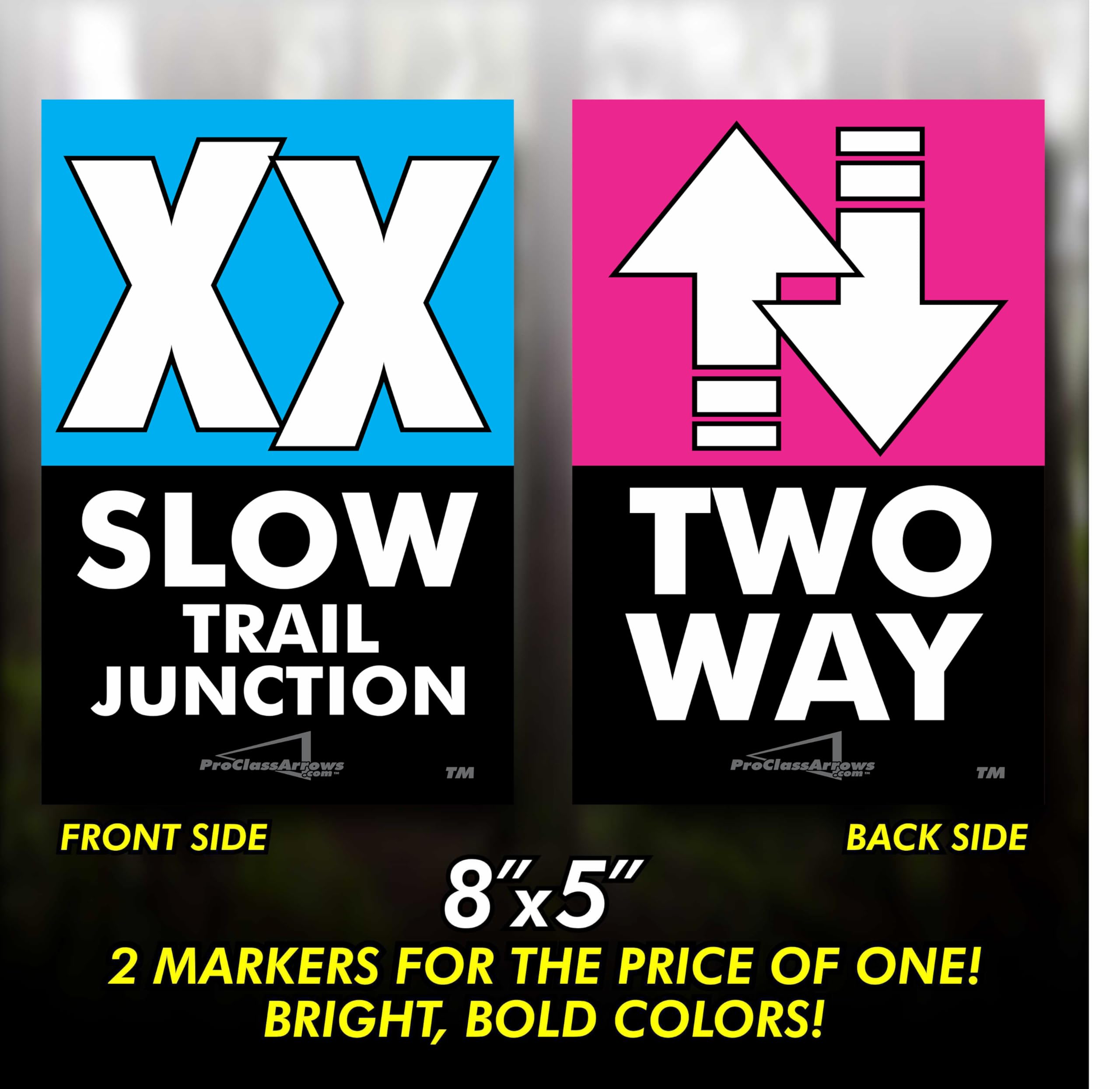 Pro Class Arrows Race Course Trail Marker; 150 Pack; 8