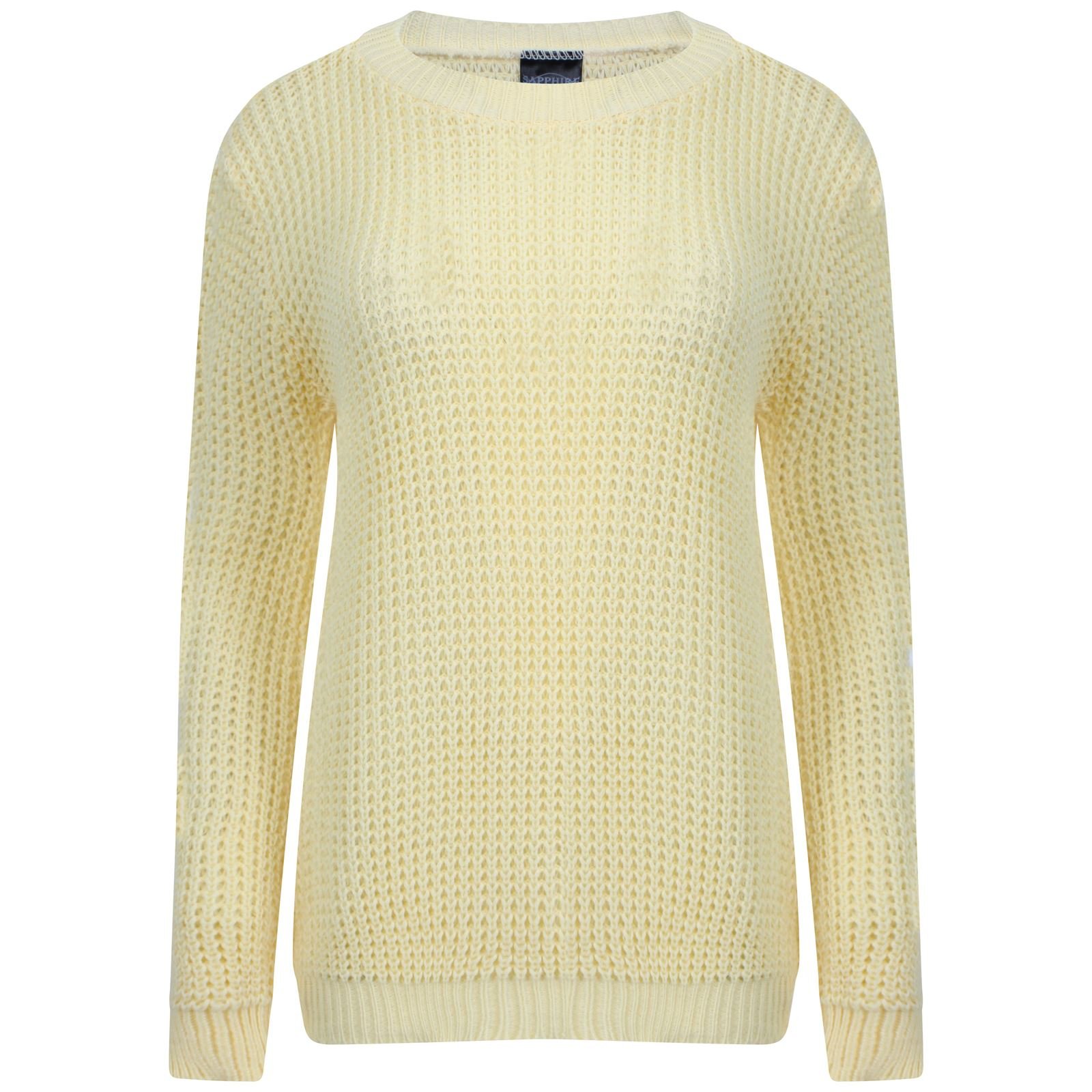 Trends Fashions Women's Lemon Plain Colour Baggy Jumper, Uk 12-14