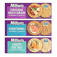 Vista 9 de Milton's Gourmet Crackers, Original Multi-Grain – Proyecto verificado sin OMG, ingredientes naturales, Kosher, ideal para tablas de embutidos – 8.4