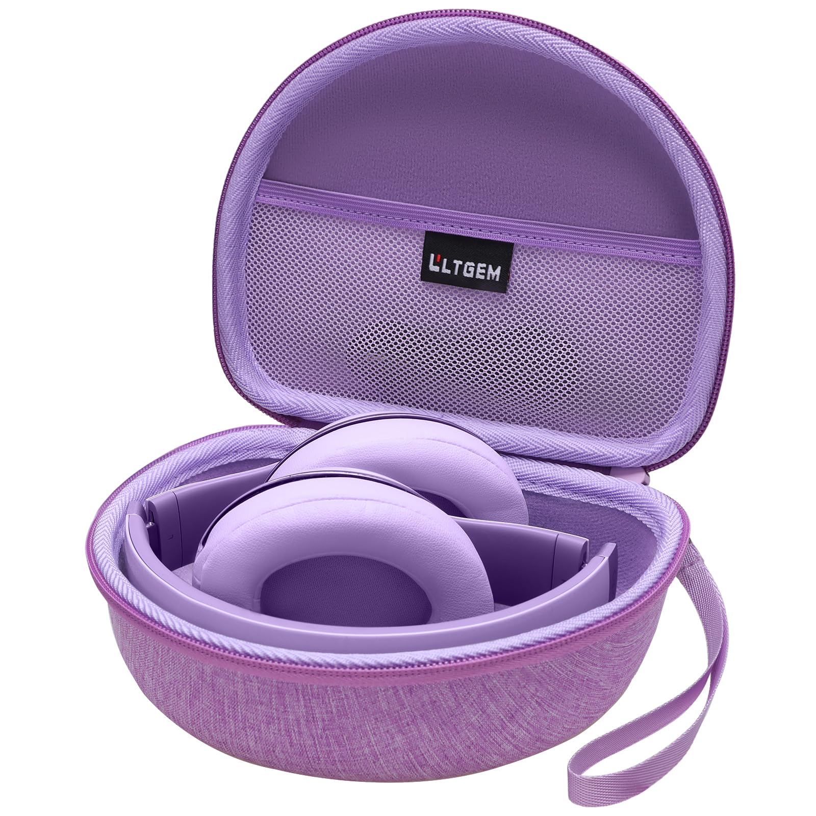 Headphone Case Compatible with Beats Studio Pro/Beats Solo 4 / Beats Studio 3 / Beats Solo 3 / Beats Solo 2 and for TOZO HT2 On-Ear Bluetooth Headphones - Purple