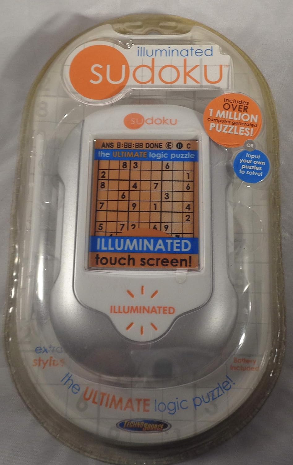 Techno Fuente illuminated visualización táctil Sudoku Puzzle Game