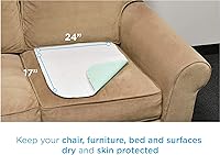 Vista 5 de NOVA Medical Products - Almohadilla interior reutilizable impermeable con capa superior suave de piel 100% algodón, capa superior lavable