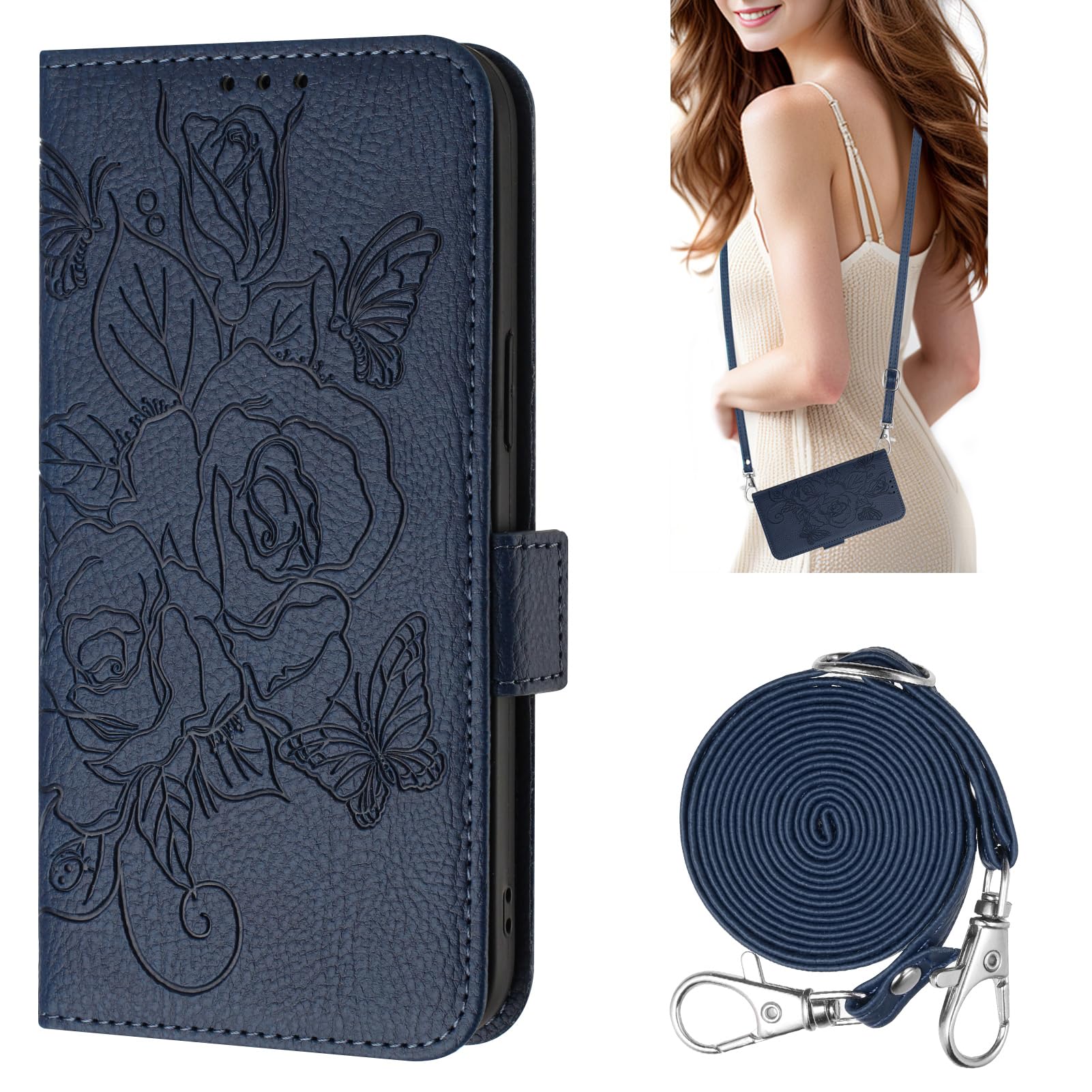 Beajew Cover per OPPO Reno8 5G Flip Custodia in Pelle PU, Cover a Libro Portafoglio,Funzione Supporto, Magnetica,Slot Schede,Protettiva Custodia Resistente Antiurto-Marrone
