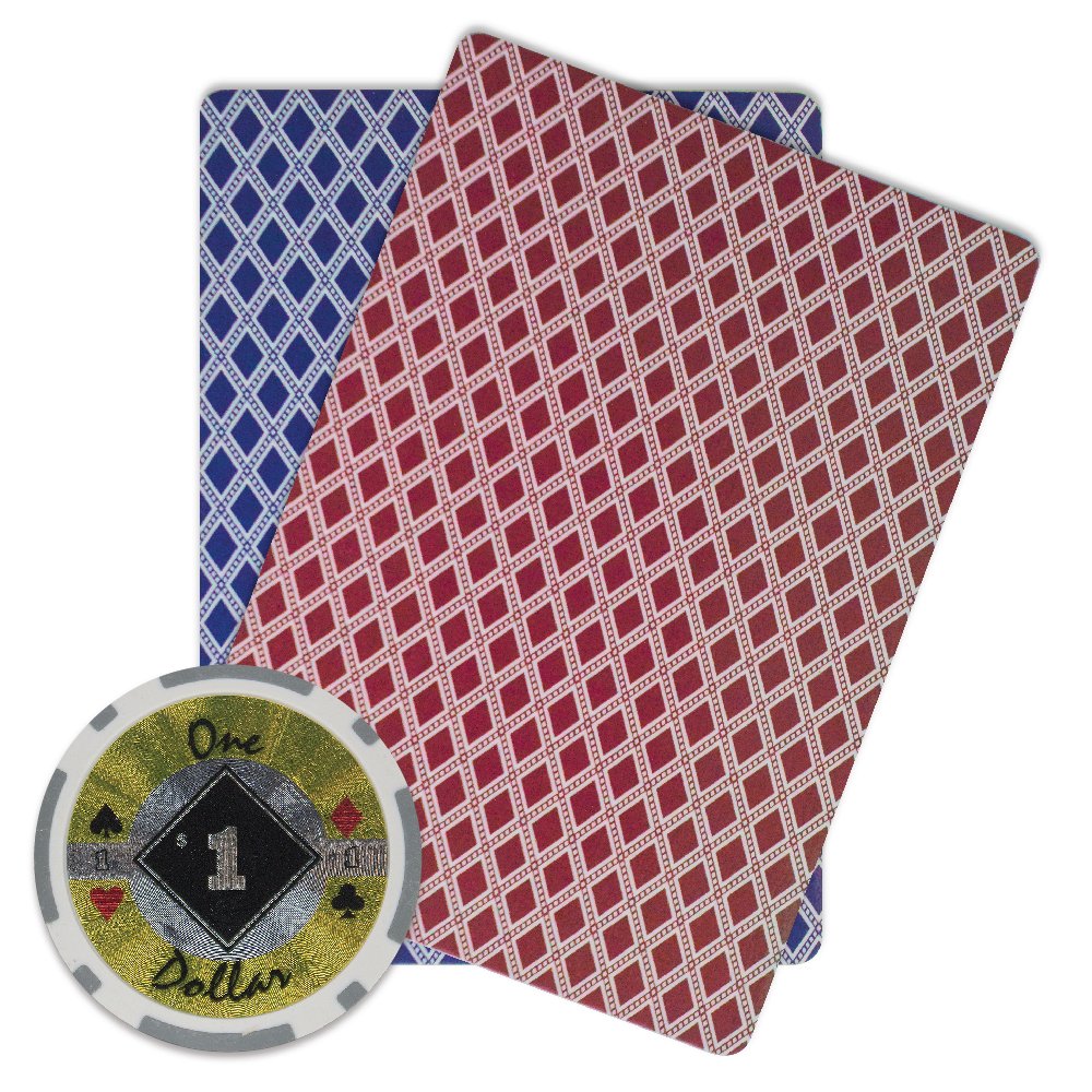 Brybelly Black Diamond Poker Chip Heavyweight 14-gramowy kompozyt gliniany – opakowanie 50 szt. (szary 1 USD)
