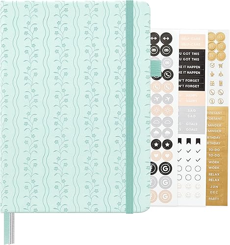 Miniatura 30 de &And Per Se - Cuaderno con rayas estrechas (5 unidades), 160 páginas, tamaño A5 de 5.7 x 8 pulgadas, diario de papel grueso, con tapa dura, para