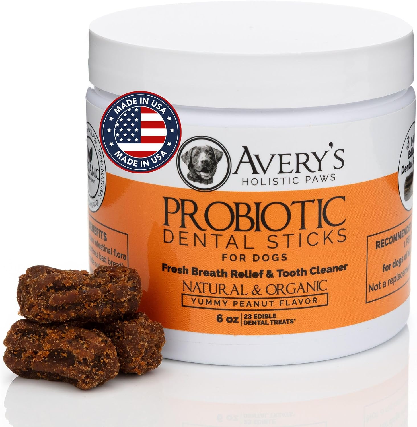 Avery's Holistic Paws Soft Healthy Dog Treats – No-Hide Chews – Dental Care Soft Chews for Dogs – Supports Oral Hygiene