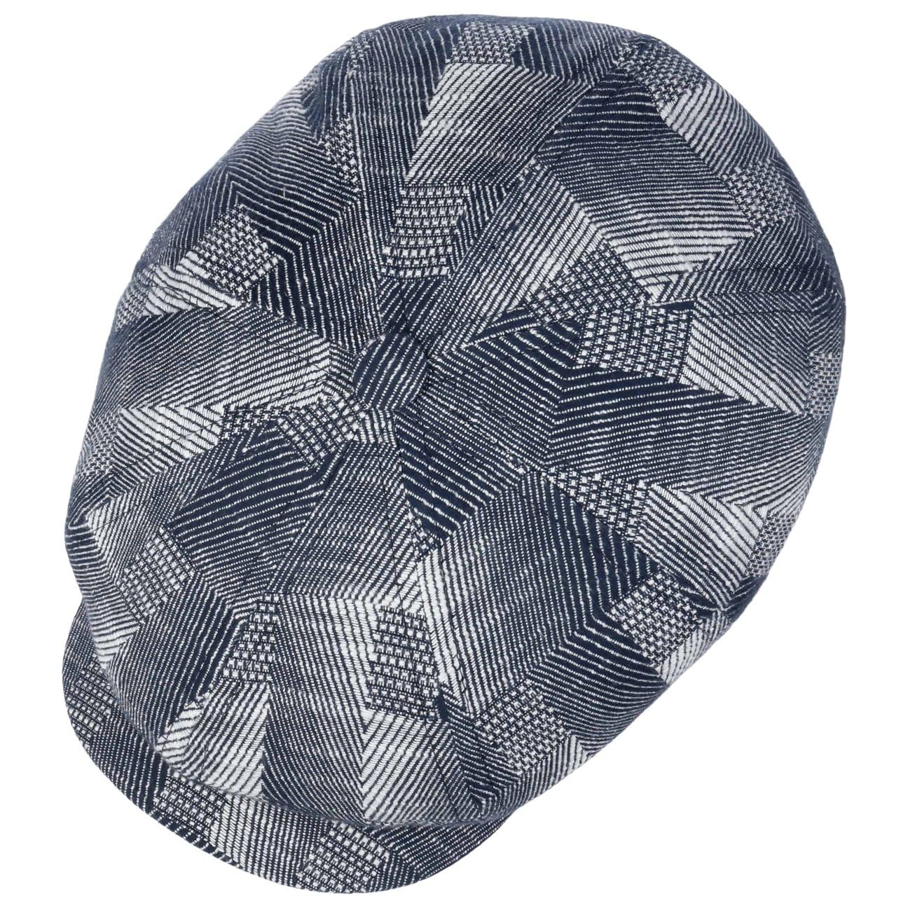 Stetson Hatteras Cotton Jacquard Hombre – Made in The EU Gavroche con visera, forro Primavera-Verano