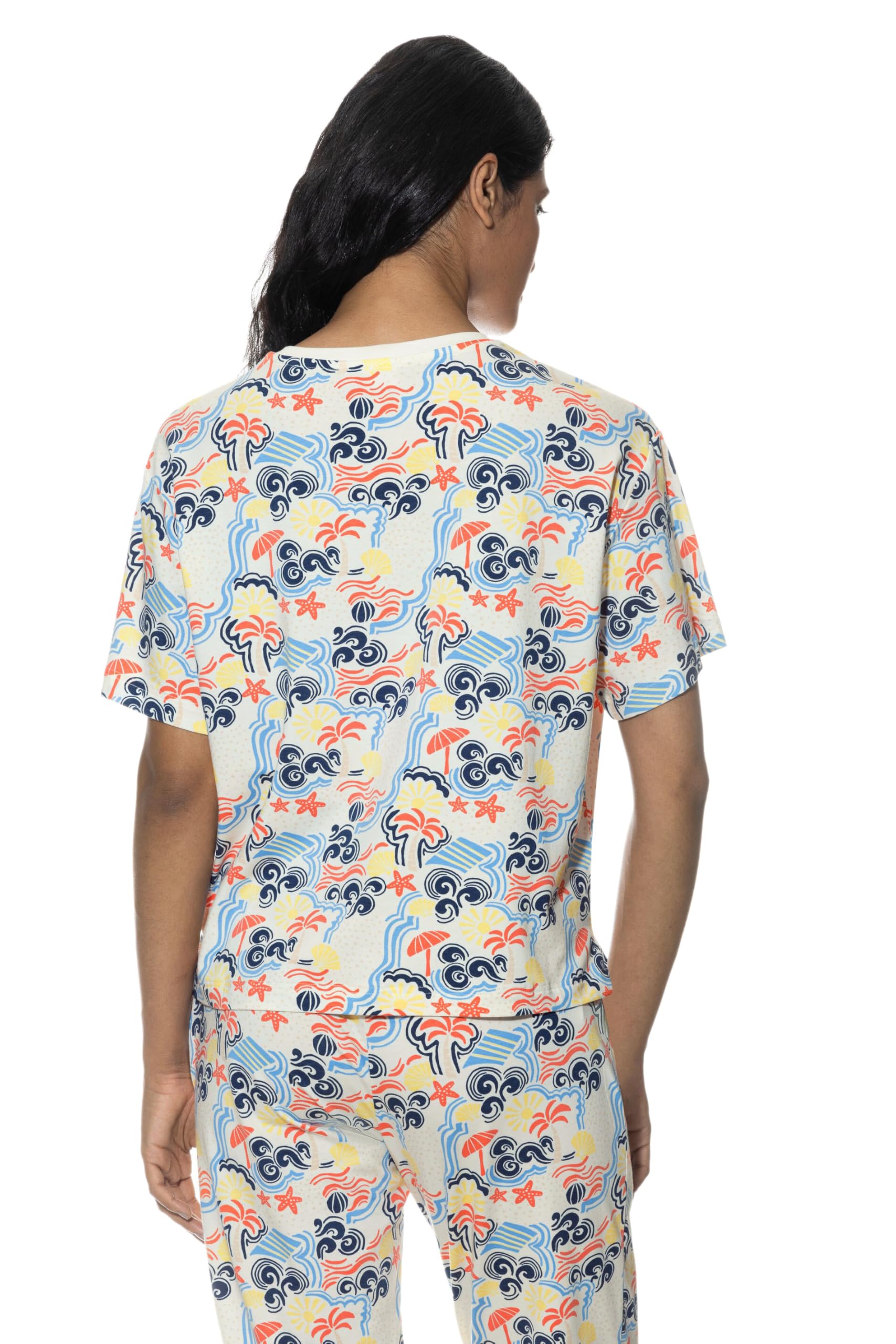 Mey Nachtwäsche Serie Palm Shades Damen Homewear-Oberteile 1210044