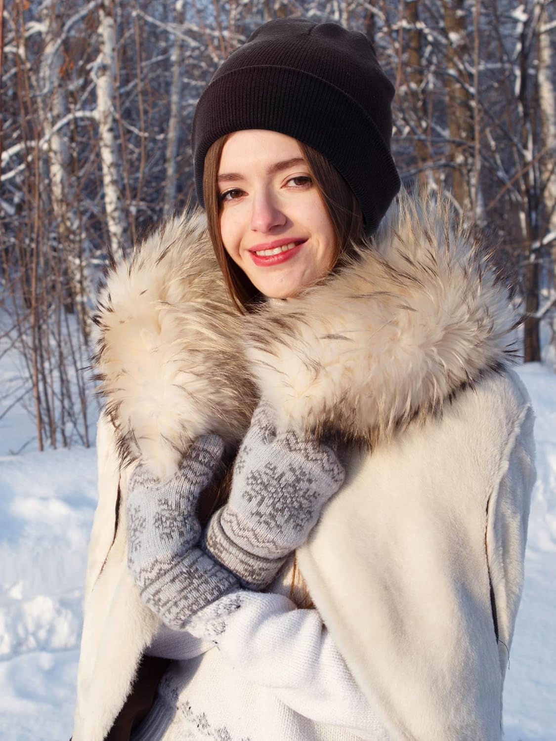 Foaincore 24 Pcs Winter Beanie Hats Bulk for Men Women Warm Roll up Edge Skullcap Colorful Warm Cuff Cap Fisherman - Image 7