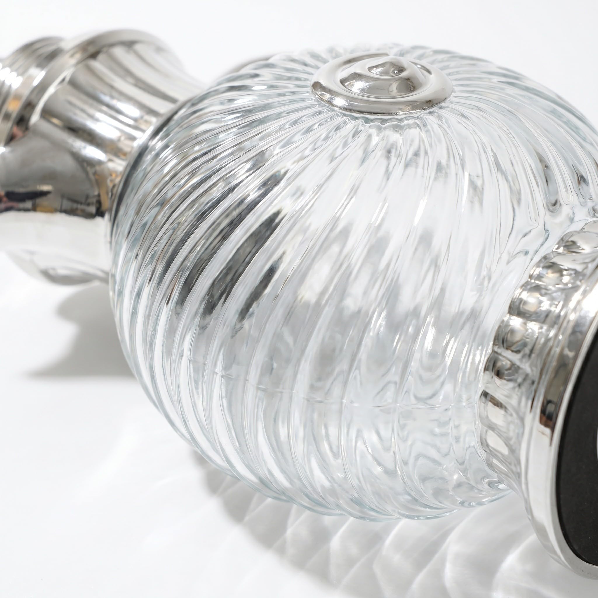 Caraffa in Vetro Araba Vintage 1,8 con Coperchio Argento
