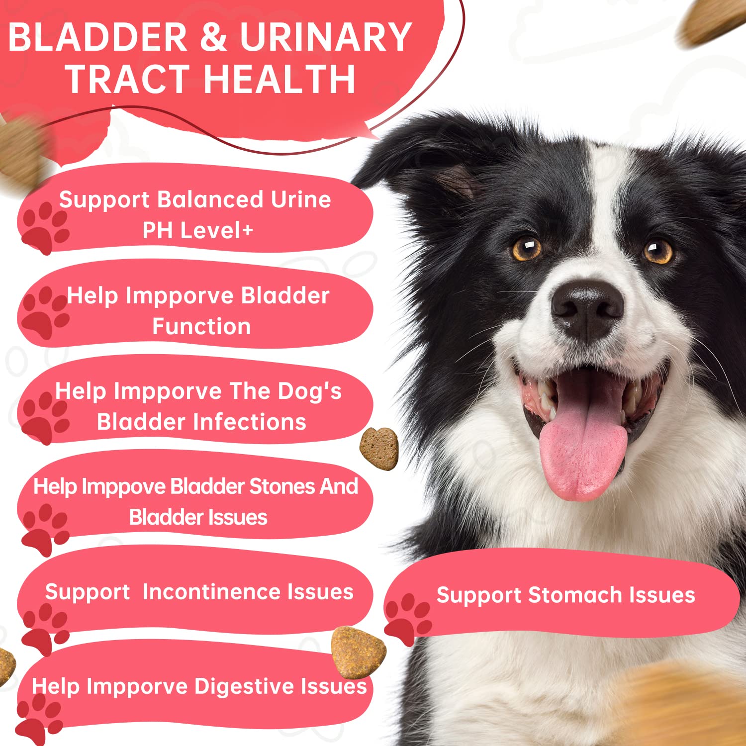 Chew Heal UTI Treatment Cranberry Chews For Dogs 120 Treats, 56 OFF