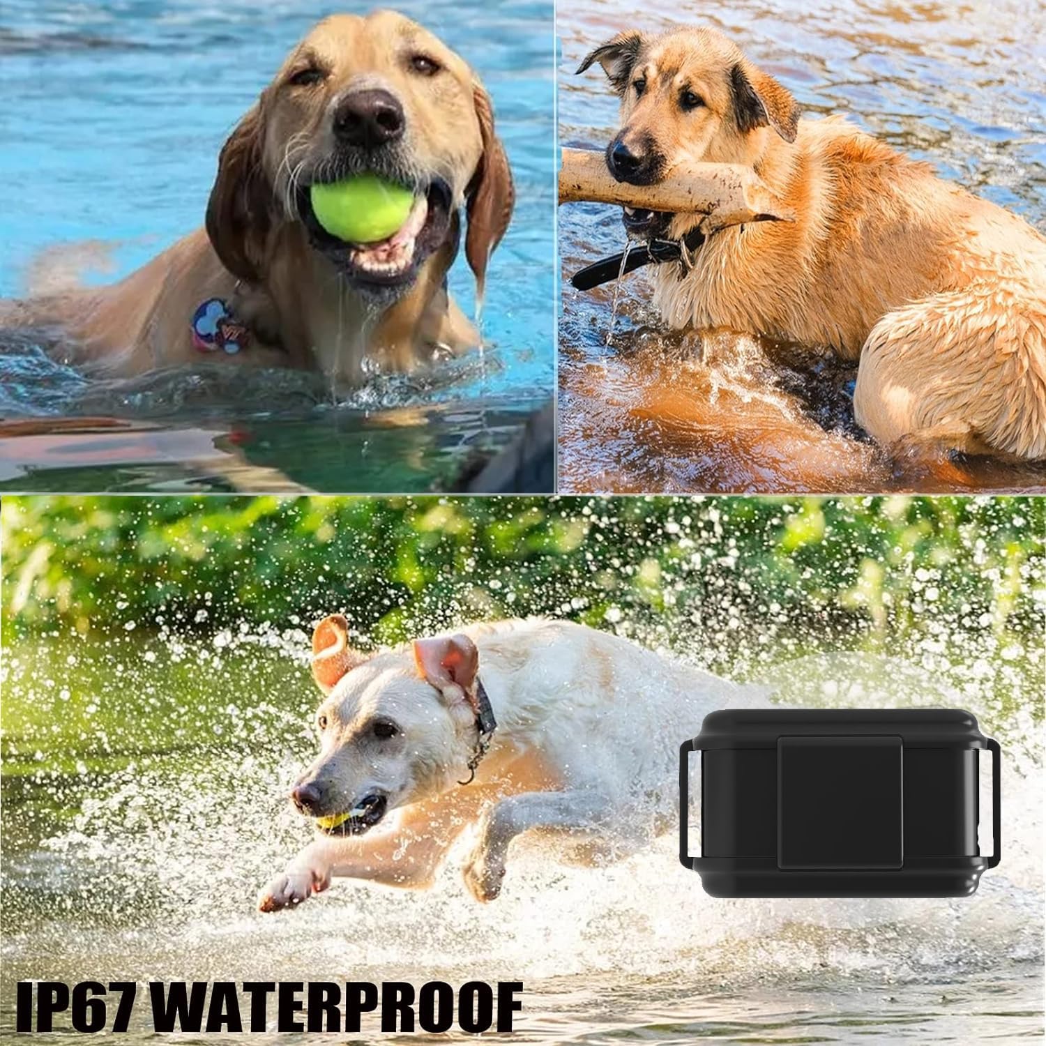 Zeerkeer 4G GPS Cani da caccia Tracker senza ABO localizzazione dal vivo in tutto il mondo, impermeabile Collare per cani con ricerca di animali domestici grazie alla luce e al suono e al dispositivo