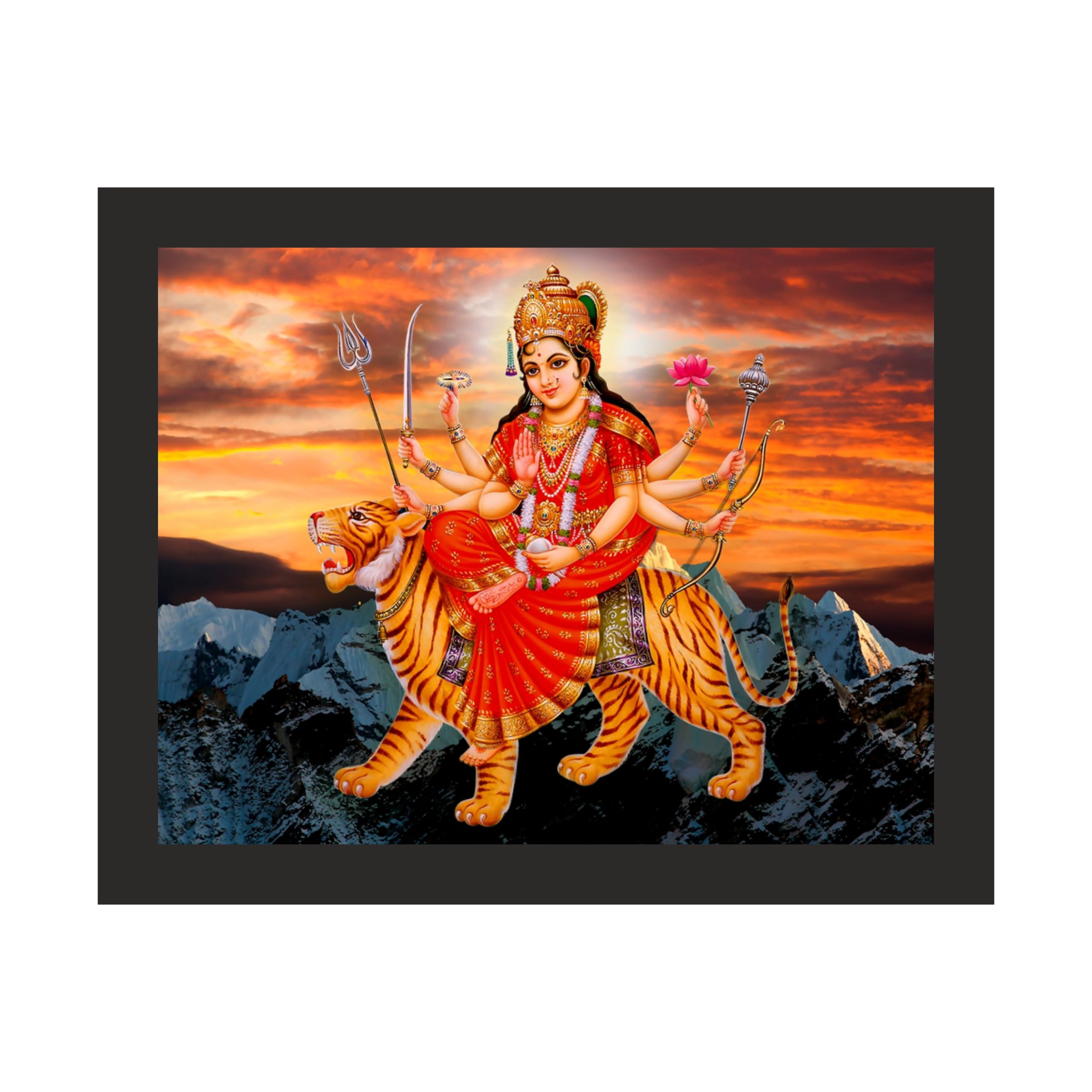 Majestic Maa Durga Wall Art