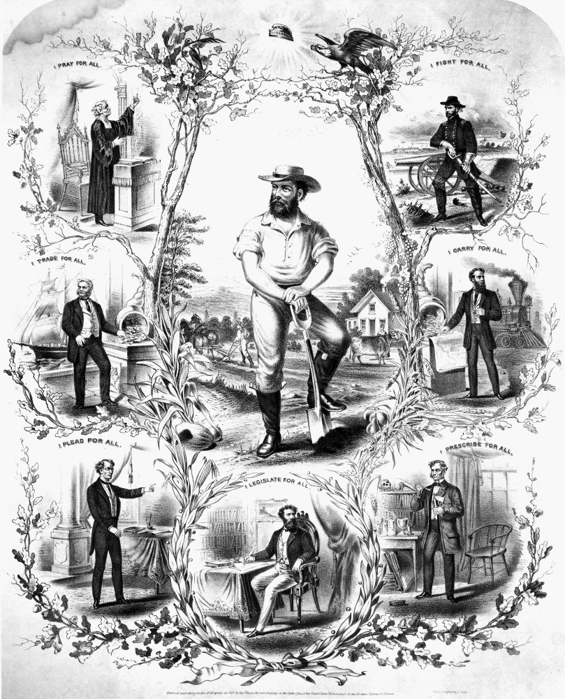Amazon.com: Grange Movement 1869 Nlithograph Poster 1869 Poster