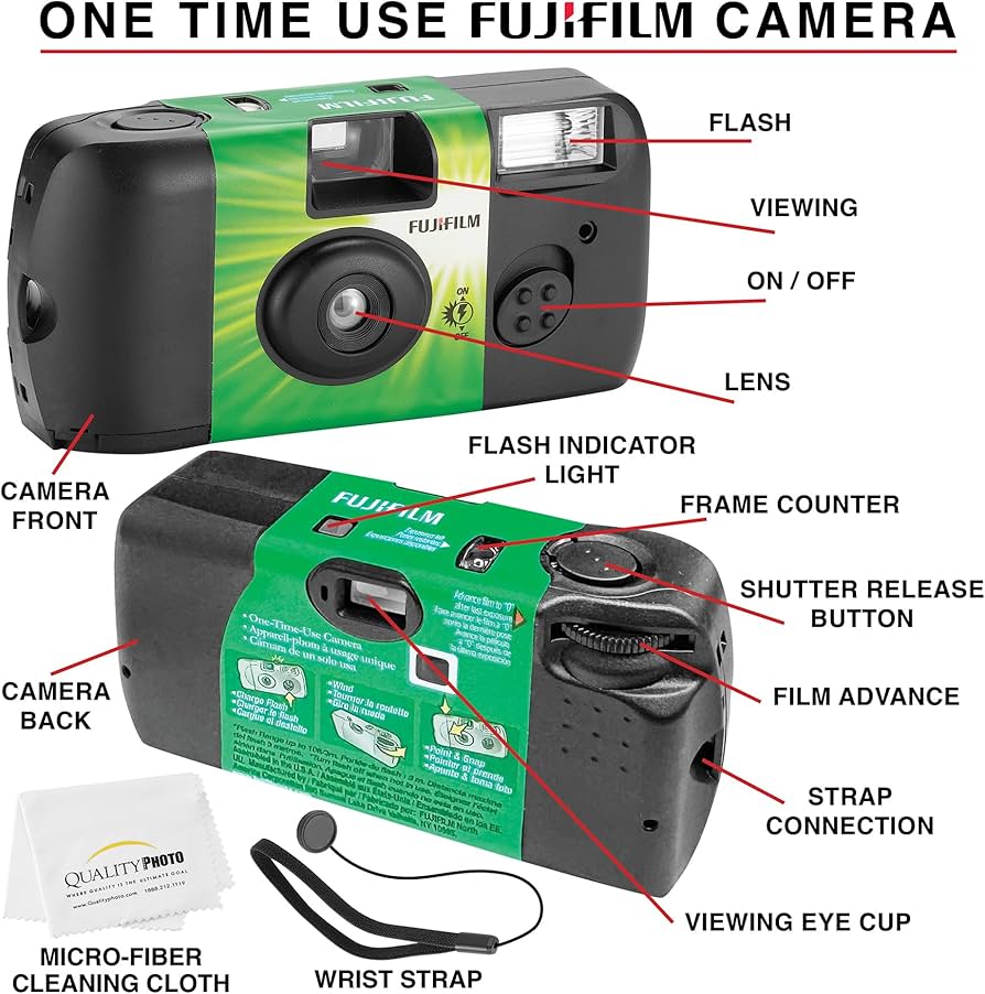 Amazon.com : Fujifilm QuickSnap Flash 400 Disposable 35mm Camera +