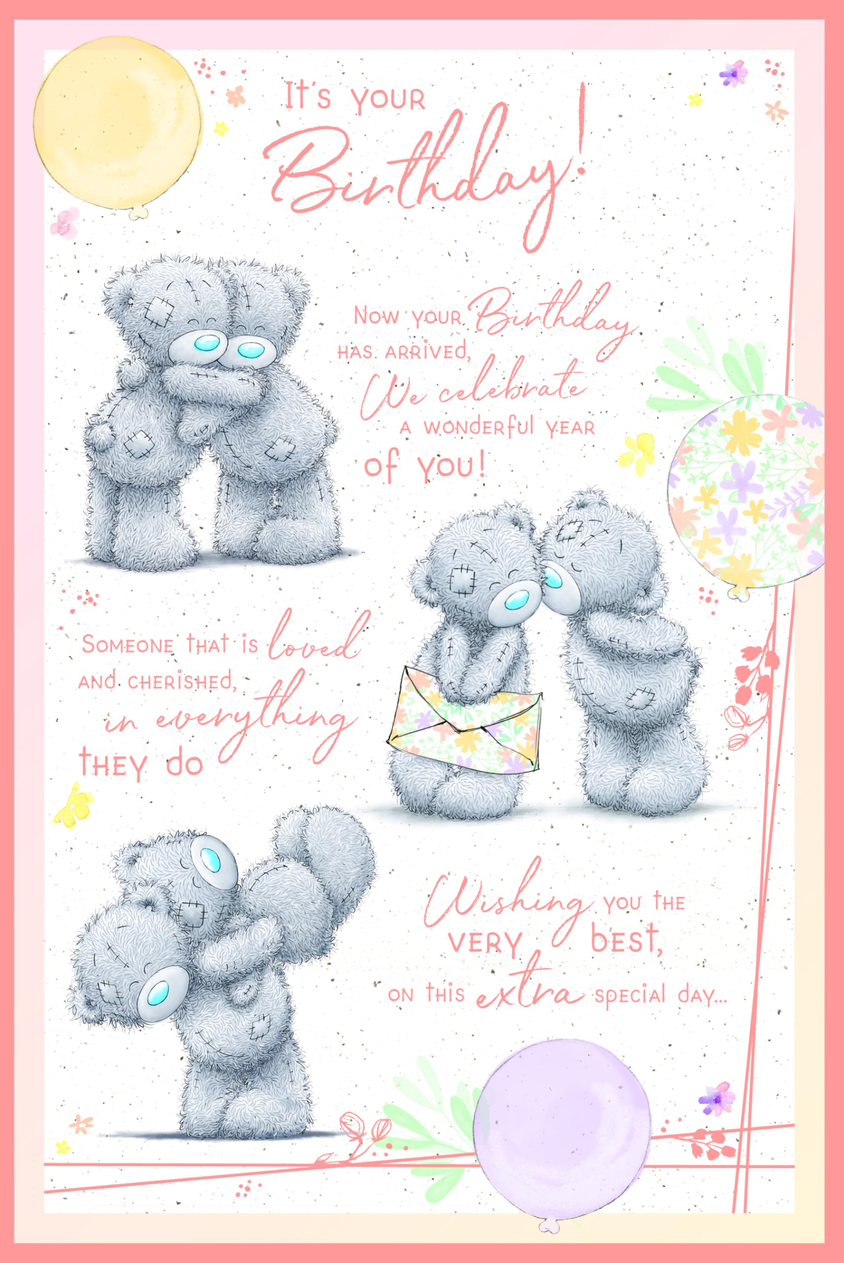 Me To You Tatty Teddy 'Wonderful You' Birthday Card - Official Collection