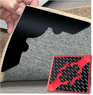 Rug Non Slip Grippers, Reusable Rug Tape Stickers for Hardwood Floors and Tiles, Strong