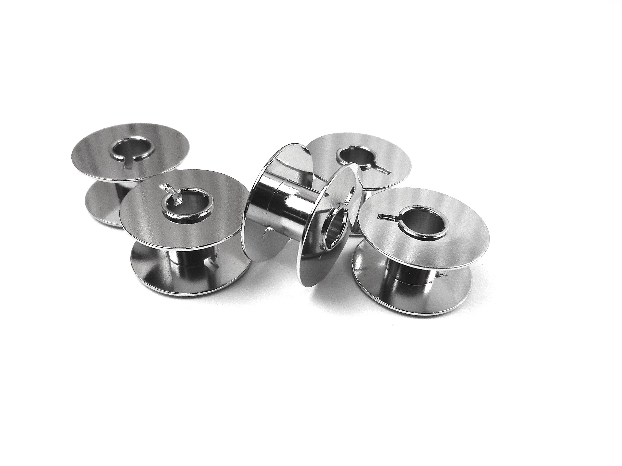 Lot De 5 Bobines Métal CB Fendues Pour Machine à Coudre BERNINA - Compatible Artista 630, Aurora 430 Et Modèles Groupe A, B, C, D, D1, E, F