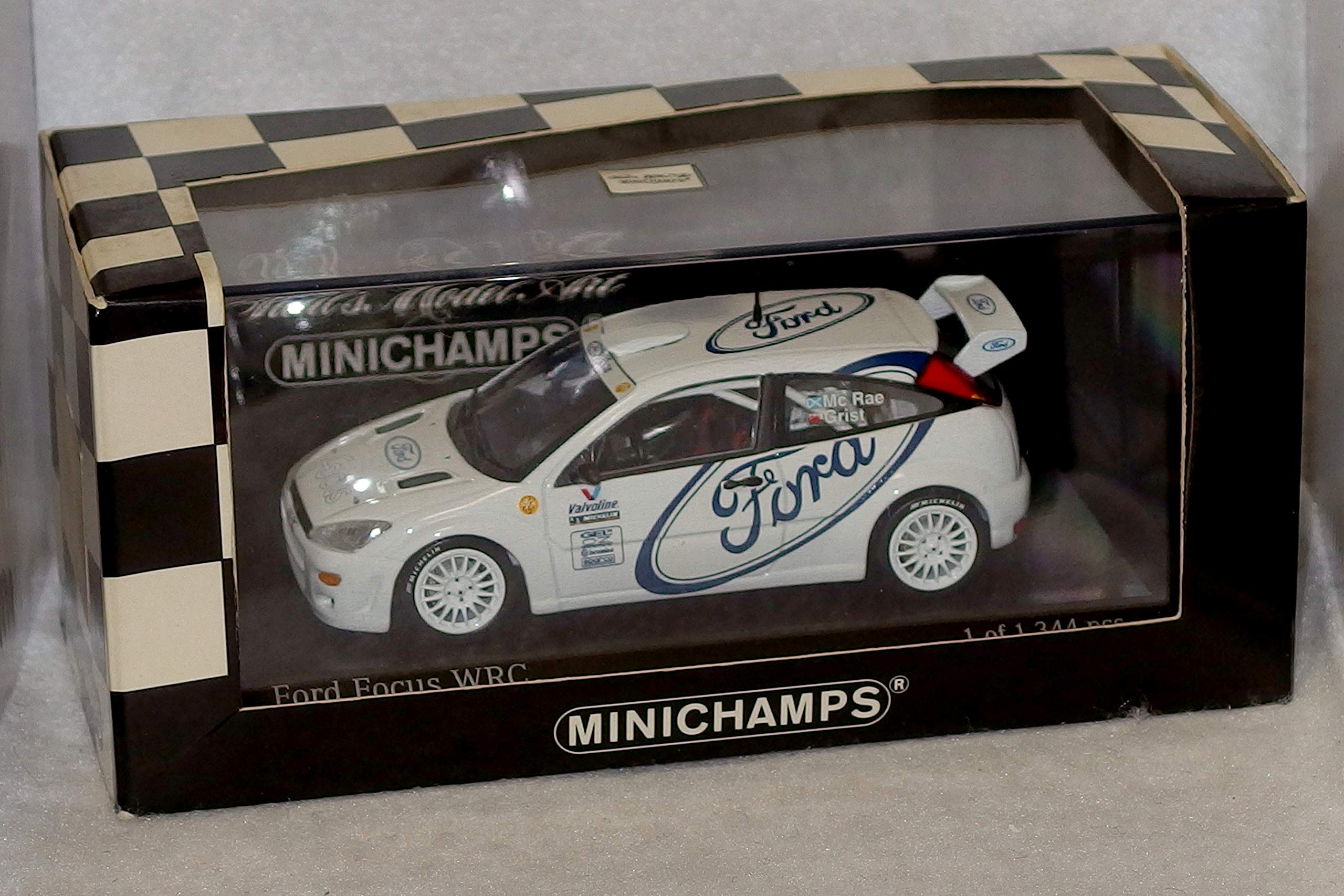 Voiture d'essai Ford Focus WRC 1999 Minichamps 1/43 miniature de rallye de collection PMA