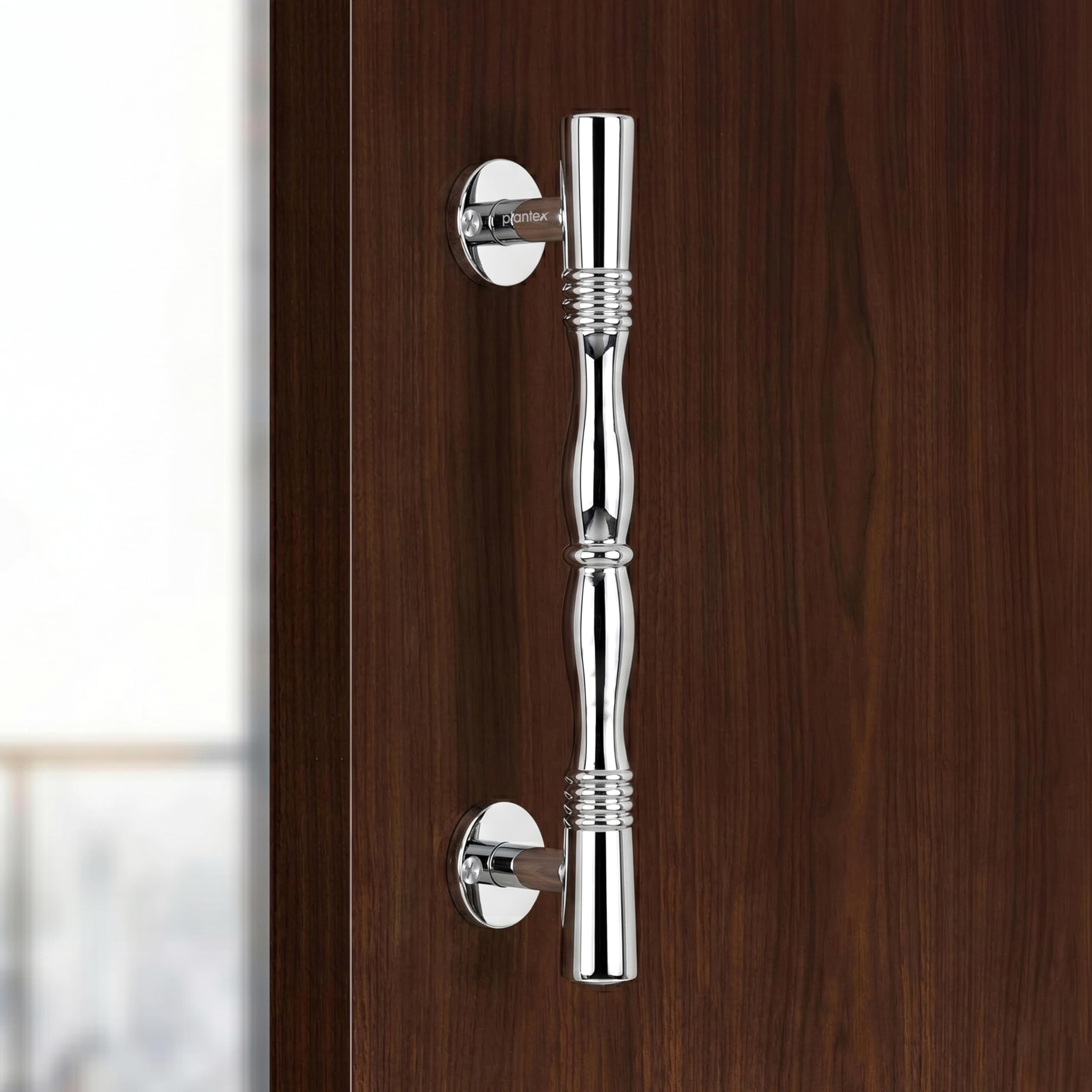 Plantex Door Handle/Stainless Steel Main Door Handle/8 Inch Pull-Push Handle - Pack of 1 (S-143,Chrome)-image-4