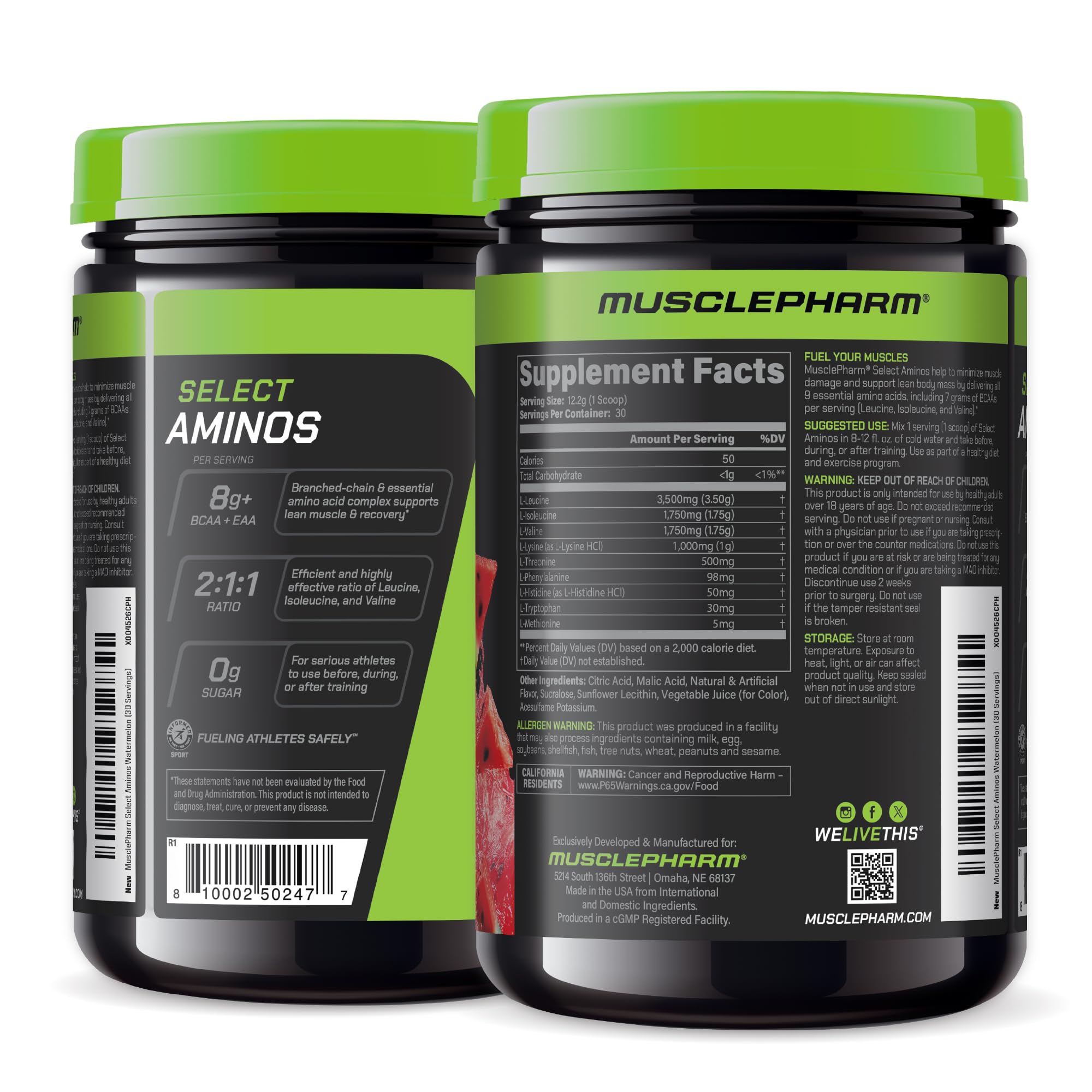 Muscle Pharm Select Aminos EAA + BCAA Powder | Watermelon Crush — Amazon image 8