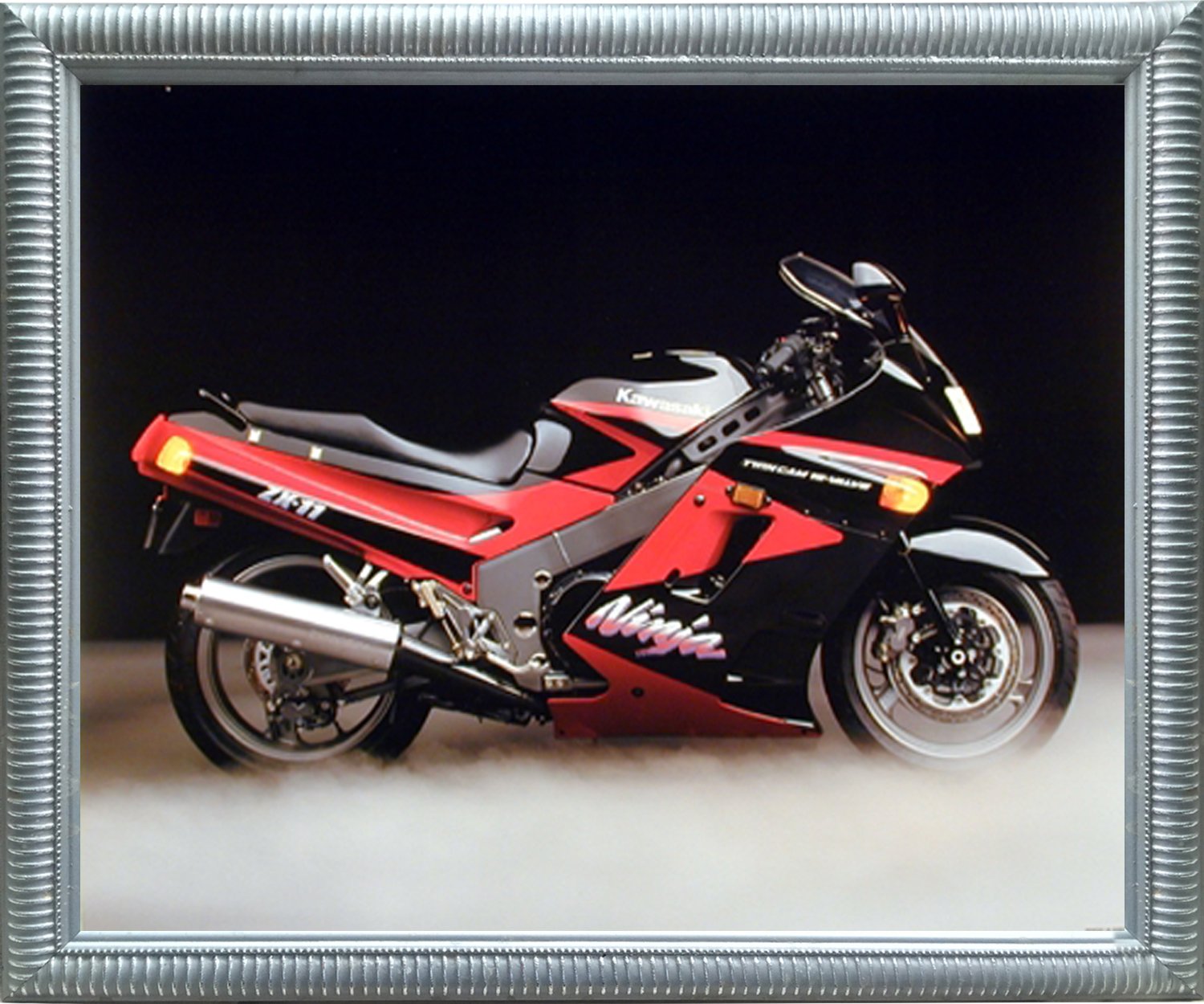 Amazon.com: Kawasaki Ninja ZX11 Ron Kimball Moto pared decoración