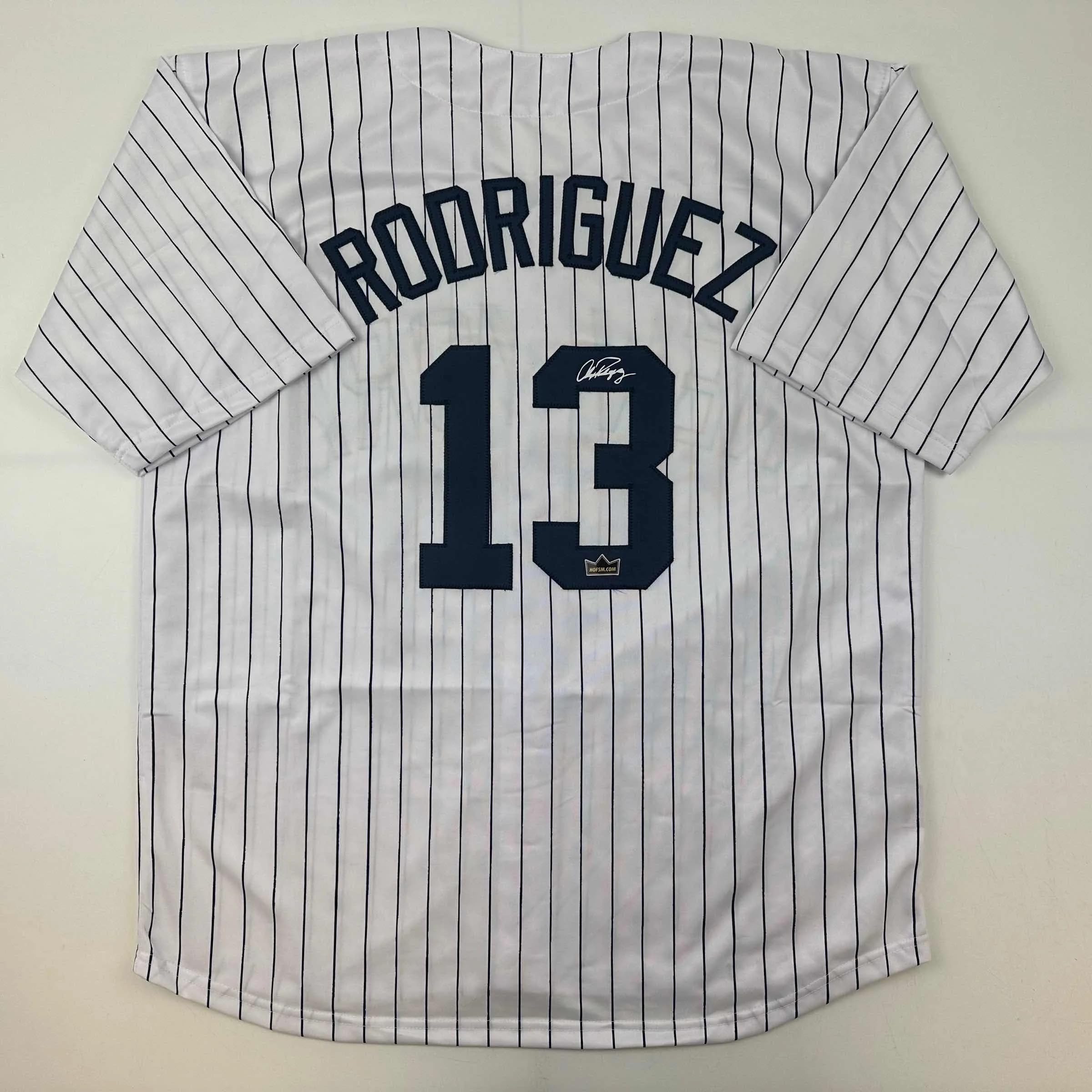 Facsimile Autographed Alex Rodriguez A-Rod New York Pinstripe