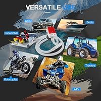 Vista 6 de Fuel Transfer Pump with Auto-stop Sensor and 4 Tank Adapter, 3.2GPM 51" Hose Battery-Powered Portable Gas Can Pump for Gasoline & Diesel Oil (Red)