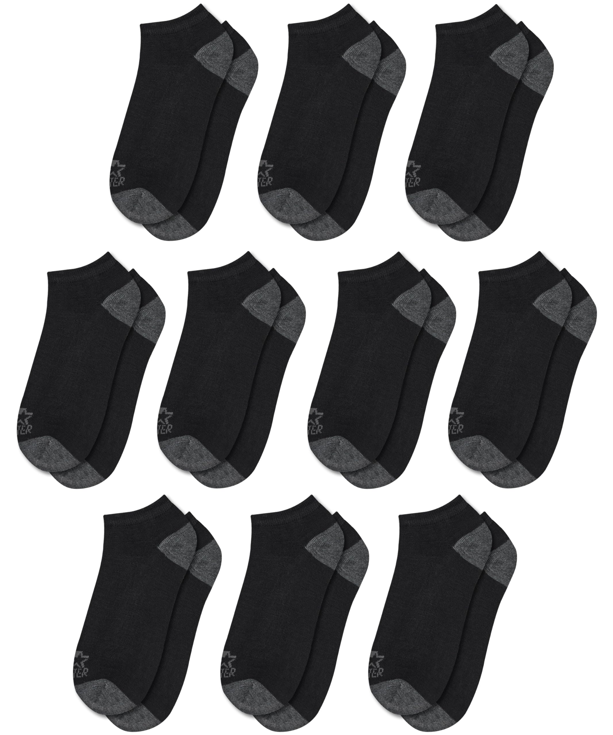 STARTER Boys Socks 10-Pack Comfort Toe, Lightweight Moisture-Wicking Socks for Toddler, Big and Little Boys