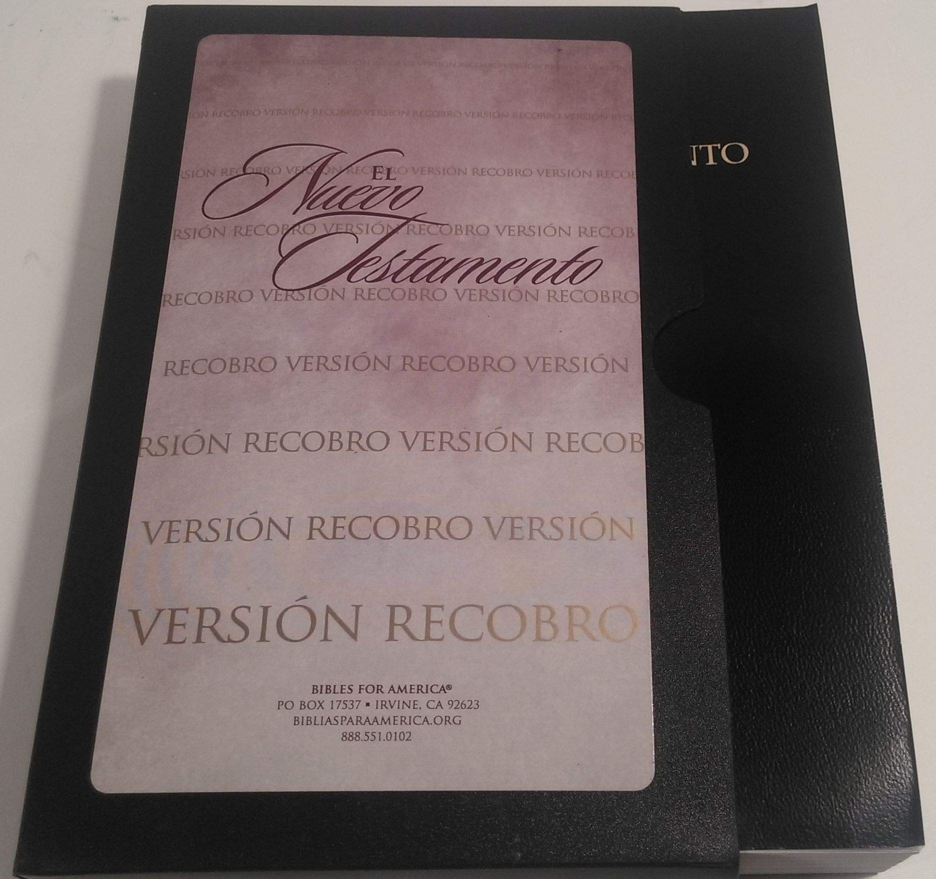 El Nuevo Testamento Version Recobro: Negro (Spanish Edition)