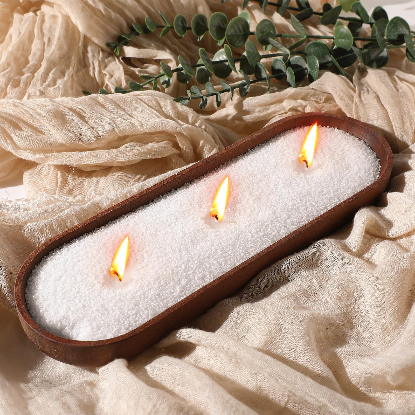 MTLEE Candela perlata 2 kg zucca cannella candela profumata sabbia kit regalo di San Valentino per donne amanti con scatola avvolgente, 100 stoppini bianco perline cera set regalo per moglie, coppie