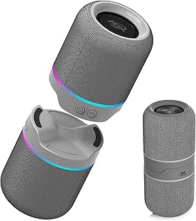 ADX True Wireless Stereo Split Speakers – Detachable Wireless 5.3 System with Dual 52mm Drivers for Immersive Cinematic Audio & Clear Outdoor Volume (Gray)